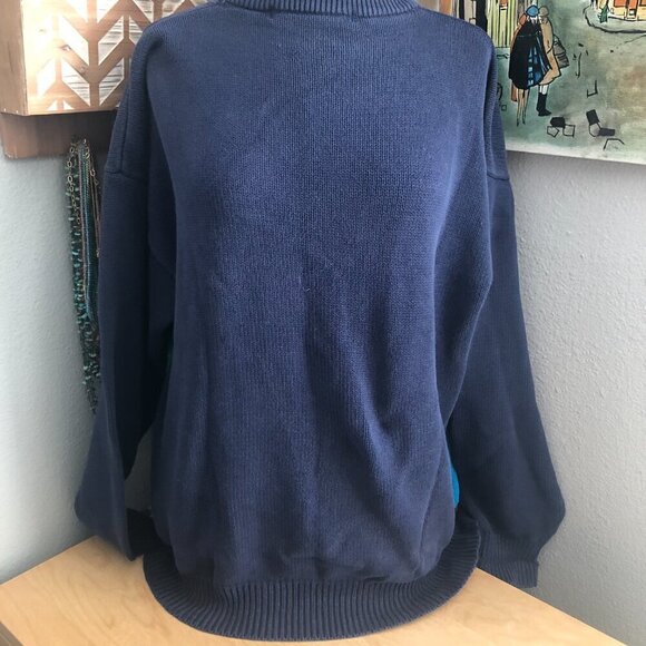 Vintage John Ashford Golf Big Image Golfing Knit Sweater - 80s 90s - Picture 4 of 12